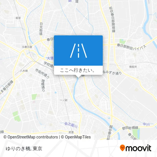 ゆりのき橋地図