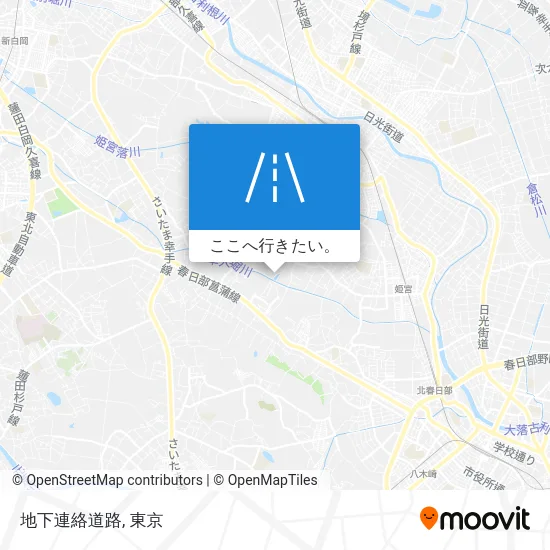 地下連絡道路地図