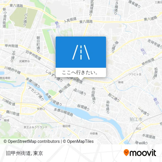 旧甲州街道地図
