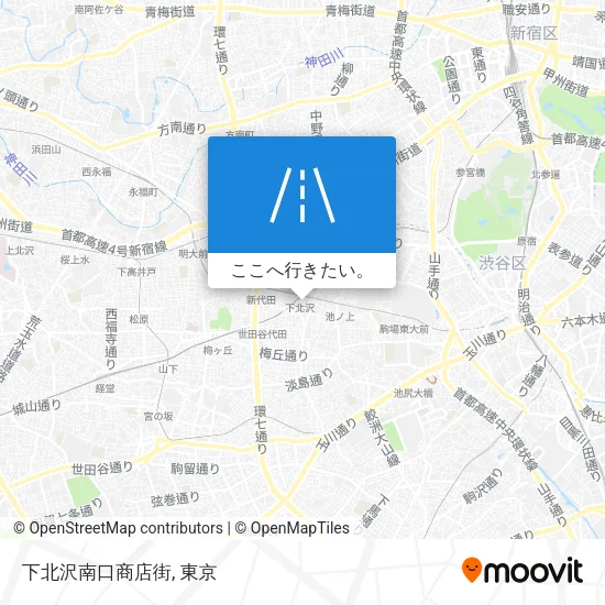 下北沢南口商店街地図