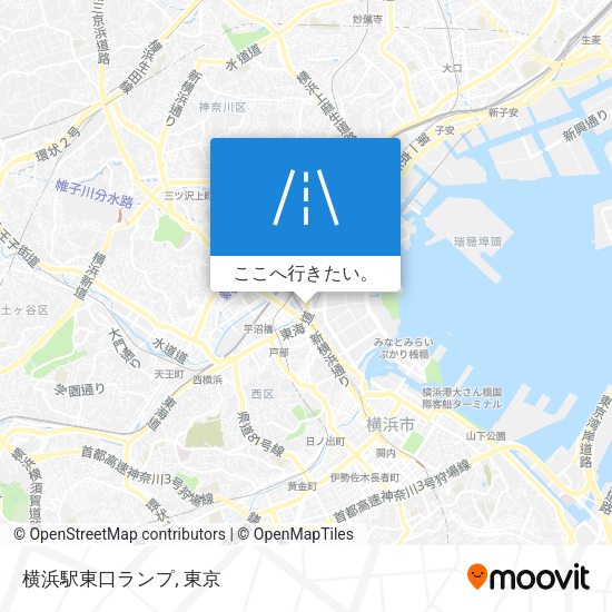 横浜駅東口ランプ地図