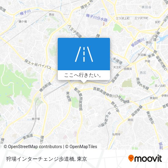 狩場インターチェンジ歩道橋地図