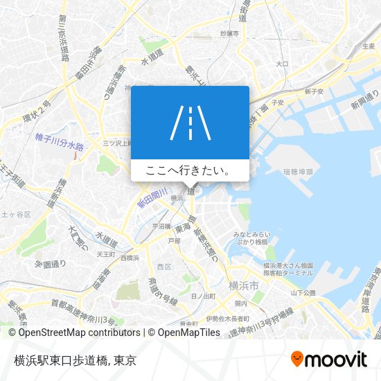 横浜駅東口歩道橋地図