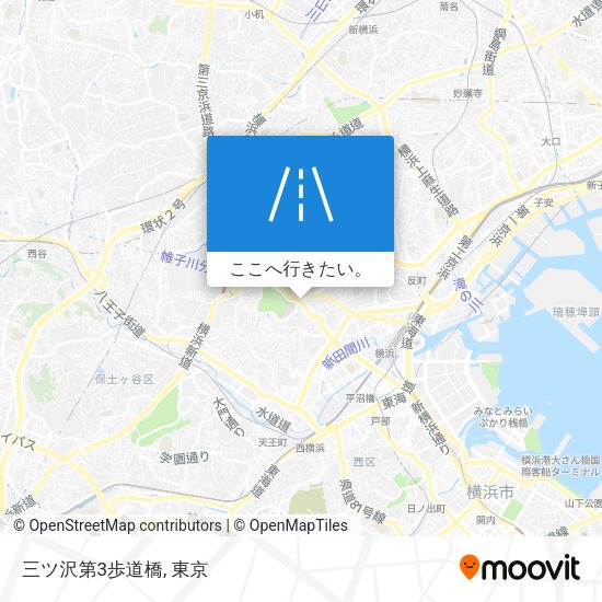 三ツ沢第3歩道橋地図