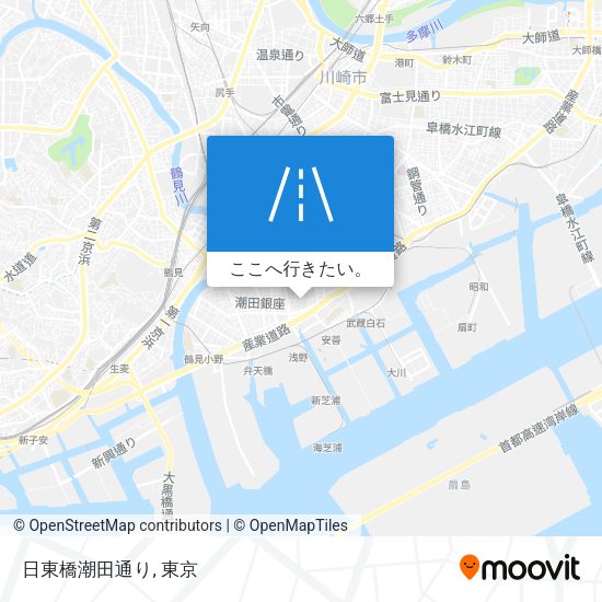日東橋潮田通り地図