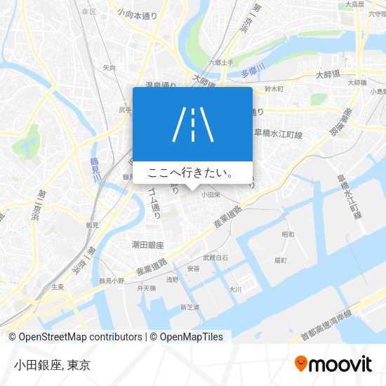 小田銀座地図