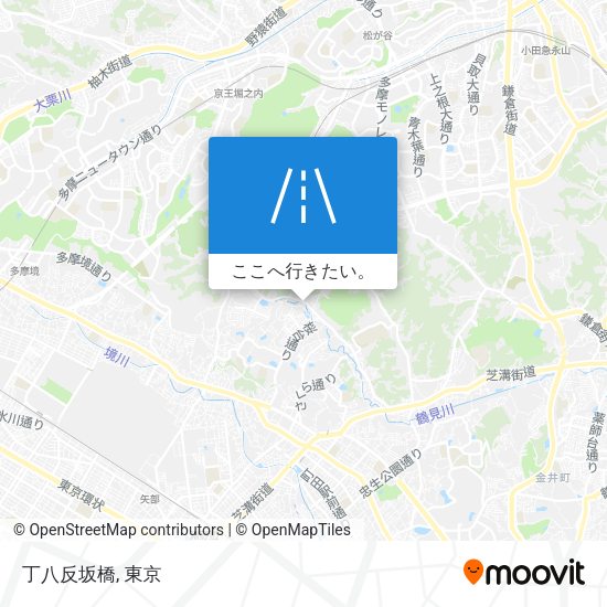 丁八反坂橋地図