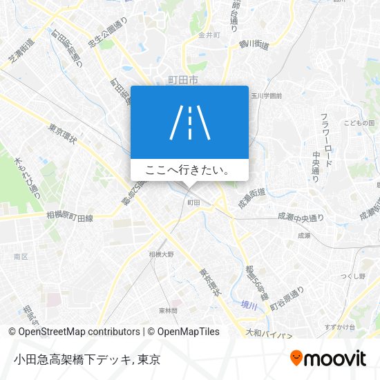 小田急高架橋下デッキ地図