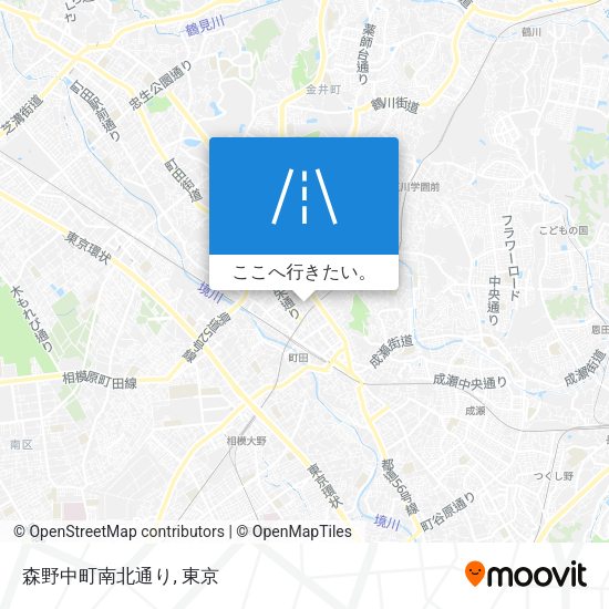 森野中町南北通り地図