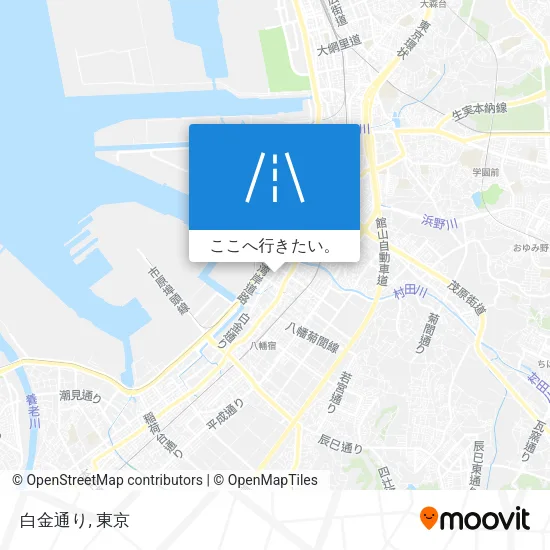白金通り地図