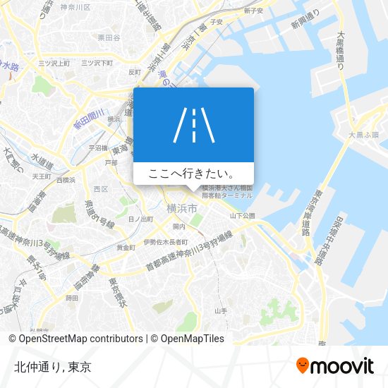 北仲通り地図