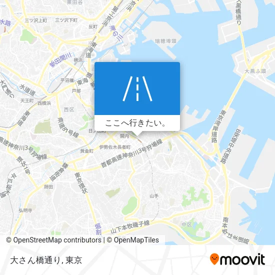 大さん橋通り地図