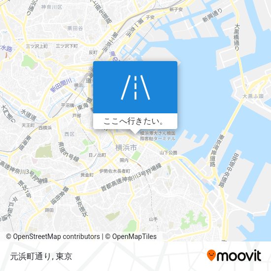 元浜町通り地図