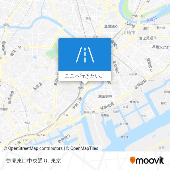 鶴見東口中央通り地図