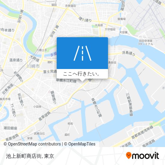 池上新町商店街地図