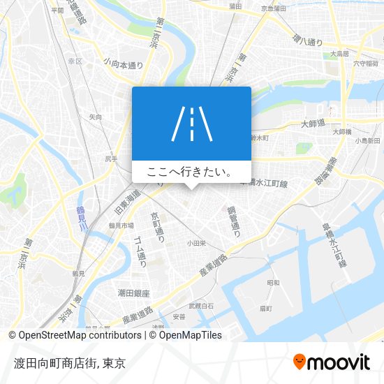 渡田向町商店街地図