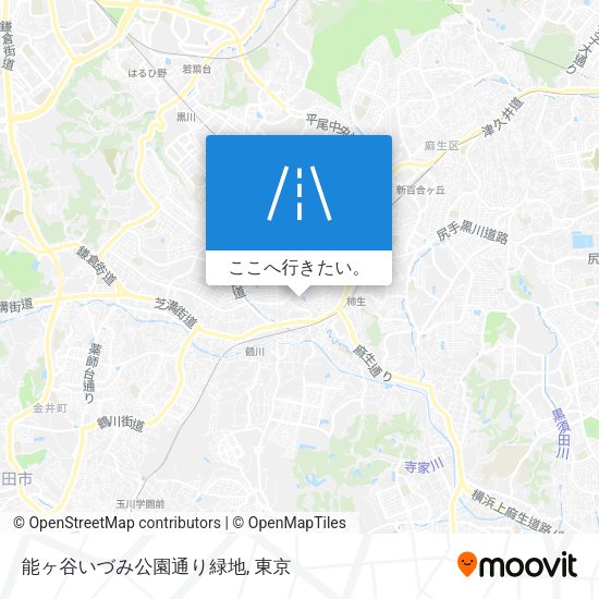 能ヶ谷いづみ公園通り緑地地図