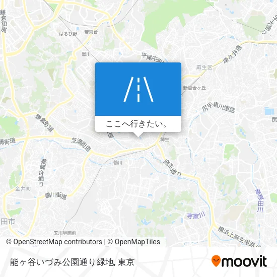 能ヶ谷いづみ公園通り緑地地図