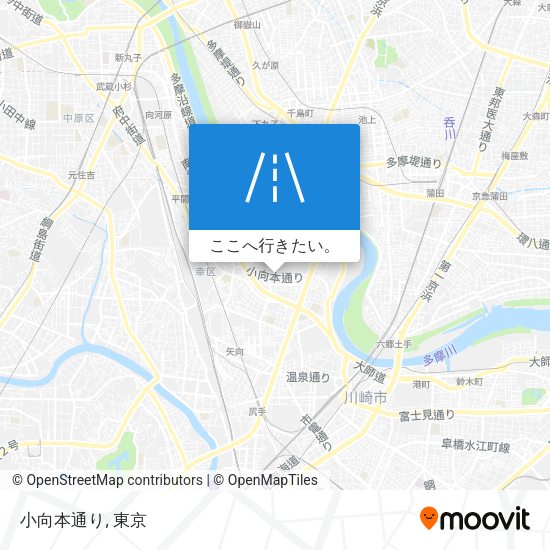 小向本通り地図