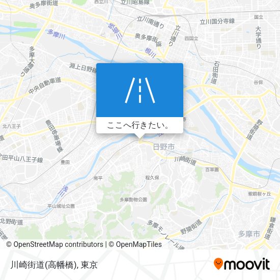 川崎街道(高幡橋)地図