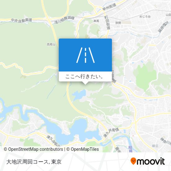 大地沢周回コース地図