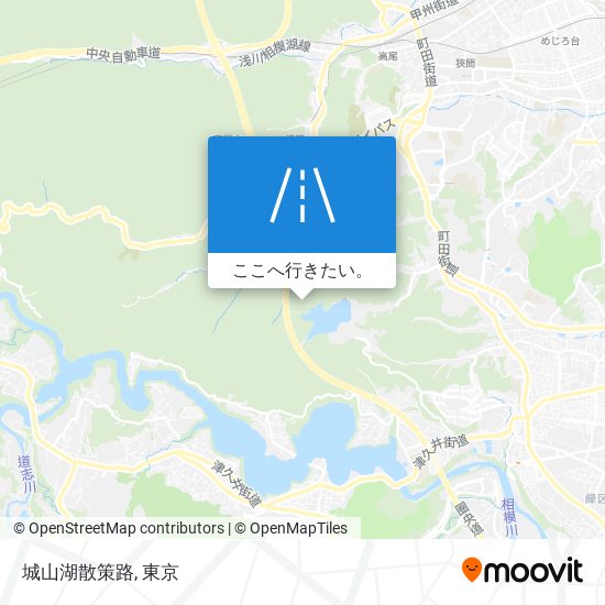 城山湖散策路地図