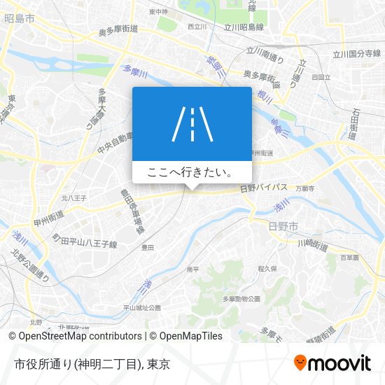市役所通り(神明二丁目)地図