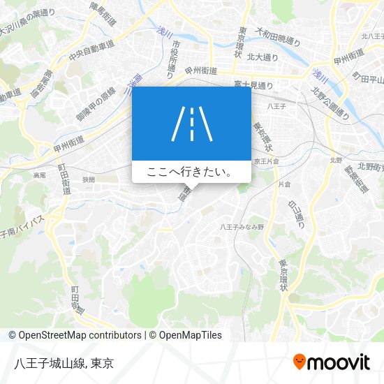 八王子城山線地図