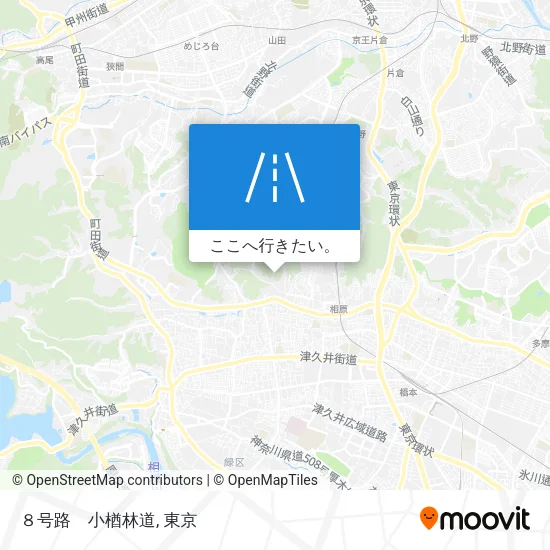 ８号路　小楢林道地図