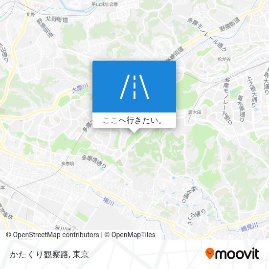 かたくり観察路地図