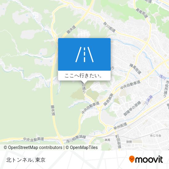 北トンネル地図