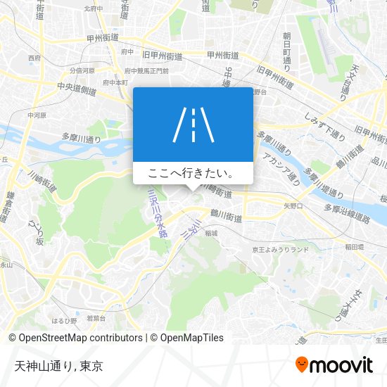 天神山通り地図