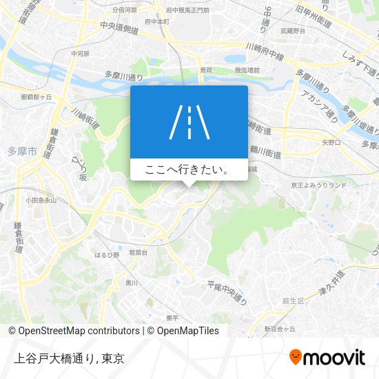 上谷戸大橋通り地図