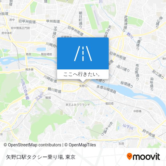 矢野口駅タクシー乗り場地図