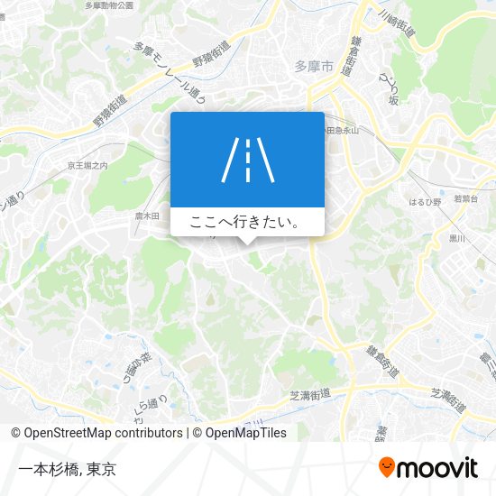 一本杉橋地図