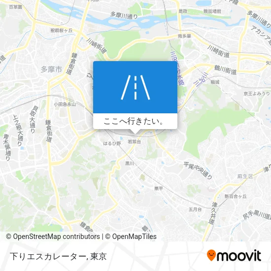 下りエスカレーター地図