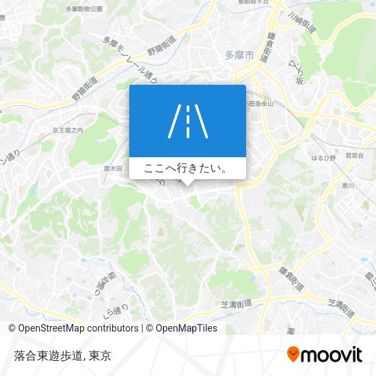 落合東遊歩道地図