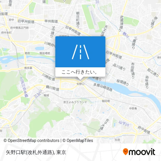 矢野口駅(改札外通路)地図