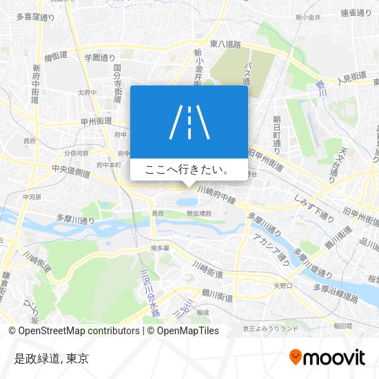 是政緑道地図