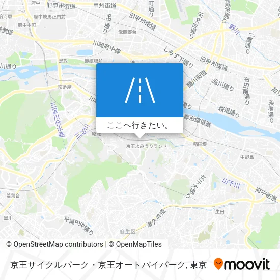 京王サイクルパーク・京王オートバイパーク地図