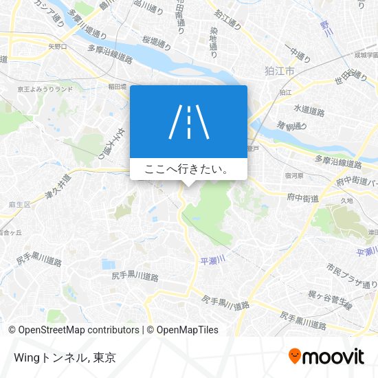 Wingトンネル地図