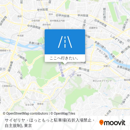 サイゼリヤ・ほっともっと駐車場(右折入場禁止・自主規制)地図