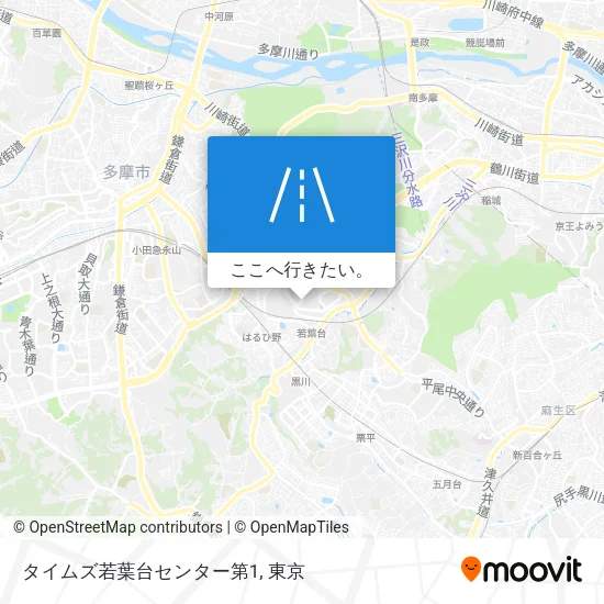 タイムズ若葉台センター第1地図