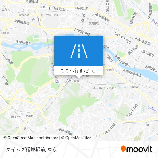 タイムズ稲城駅前地図
