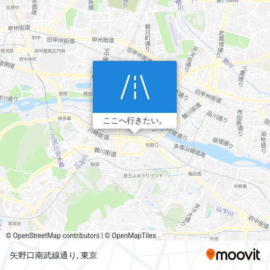 矢野口南武線通り地図