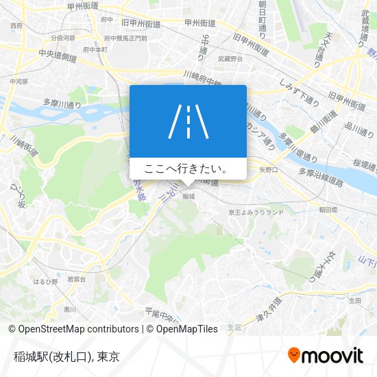 稲城駅(改札口)地図
