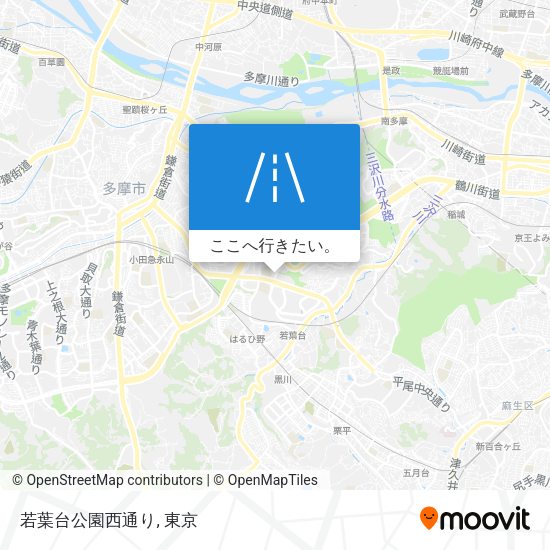 若葉台公園西通り地図