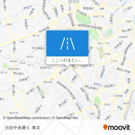 渋谷中央通り地図