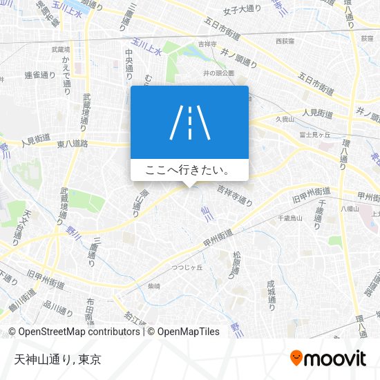 天神山通り地図