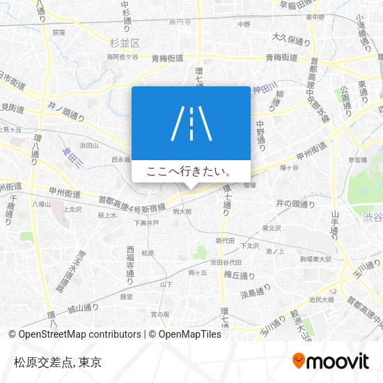 松原交差点地図